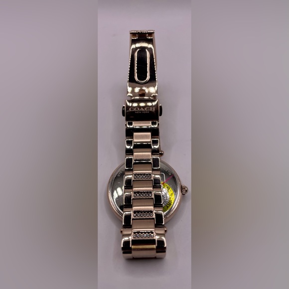 COACH PARK WOMAN WATCH 34MM
PALEROSE GOLD IONIC PLATED
STAINLESS STEEL W CRYSTAL - Picture 4 of 16